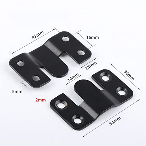 Image of 8 Pairs Stainless Steel Interlock Hanging Buckle, Z Clip Bracket Interlock Hanging Buckle Mountain Buckle Flush Concealed Mount Brackets for Picture Display Art Gallery