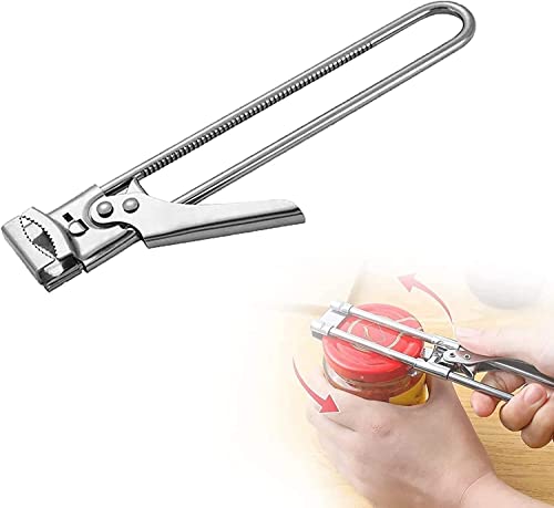 Master Opener Adjustable Jar & Bottle Opener, Manual Jar Bottle Opener Kitchen Accessories,Adjustable Multifunctional Stainless Steel Can Opener Jar Lid Gripper (1Pc) #TOP5