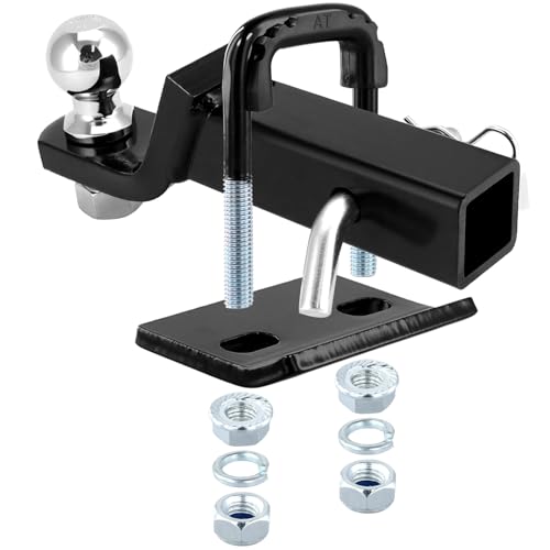 QWORK® Hochleistungssperre Kupplungsspanner für Anhänger und Fahrzeuge - Innenbreite 5 cm - Geschmiedeter Stahl und Gummibeschichtung - Anti-Rassel-Stabilisator