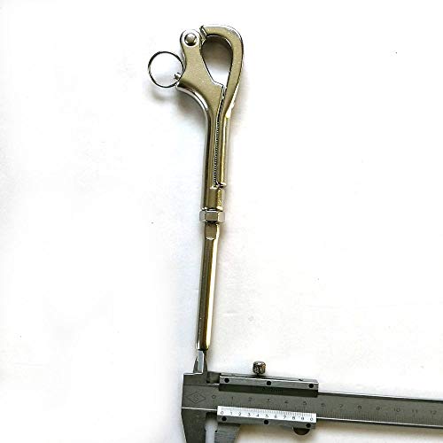 Jingyi Jy-Marine Pelican Hooks Quick Release Shackle Stainless Steel 316 Marine Grade Sailing Boat Yacht,Fits 5/32" Stainless Steel Wire Rope Cable #TOP2