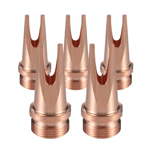 MCWlaser 5 Pcs Laser Welder Nozzle Tip Kit C Style Copper Nozzles for Portable Laser Welding Gun Laser Welder Head Laser Welding Machine