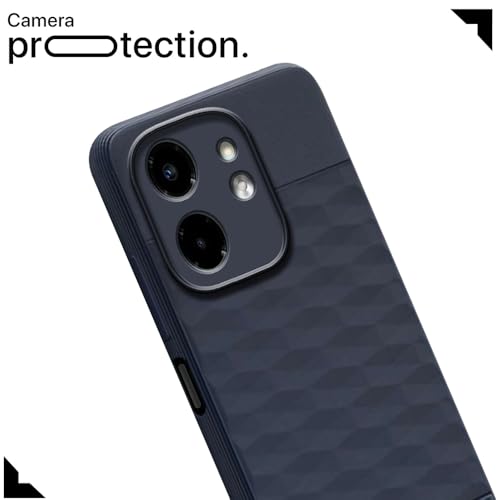 Image of Shockproof Case for Infinix Smart 9 HD 4G | Full Camera Protection | TPU Flexible Back Cover for Infinix Smart 9 HD 4G (Steel Blue)