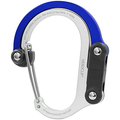 Image of Gear AID HEROCLIP 360 Swivel Carabiner Gear Clip and Hook (Medium) for Camping, Backpack, Suitcases and Garage Organization