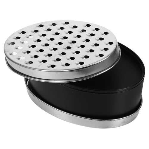 Rallador doble cara con recipiente ovalado de acero inoxidable miniatura 1