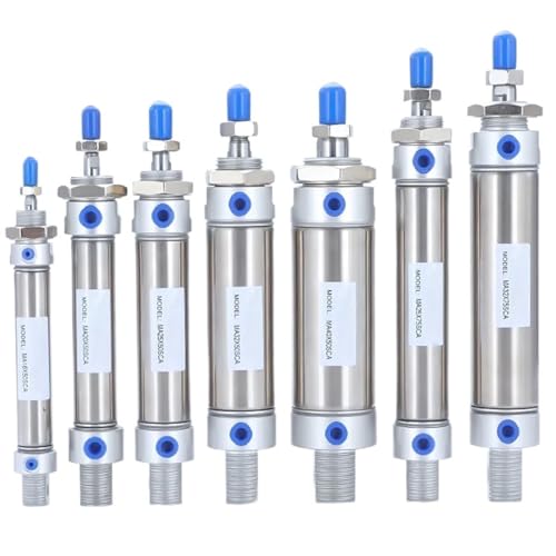 Mini cylindre pneumatique MA40 course 150mm vérin double effet inox avec aimant