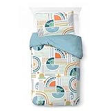 Jay Franco Kids Star Wars The Mandalorian Juego de Funda nórdica - Ropa de Cama Supersuave con Funda de Almohada, Solo Funda, edredón no Incluido, Multicolor, 2 Piezas Individuales