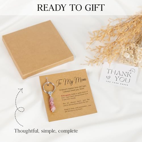 Sensemory Retirement Gift For Woman Keychain, Coworker Leaving Gifts For Teacher, Nurse, Daughter Graduation, College Gift, Farewell, Promotion, New Job Key Chains, Friend Going Away Stocking Stuffers (Mom) - Image 4