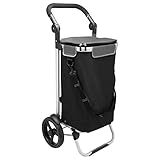 leichtläufiges, geräuscharmes Rad mit Kunststofffelge und Mantel aus Schaumgummi | mit Haken zum Einhängen am Einkaufswagen | inkl. Seitentasche für Schirm oder Gehstock