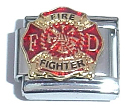Fire Fighter Italian Charm