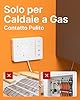 EZAIoT Cronotermostato WiFi a Batteria per Caldaia Gas, Termostato Smart Scatola 502/503, Programmazione 7 Giorni su 6 Livelli, Contatto NO/NC, Alexa/Google Assistant, App Tuya, 2.4GHz, Bianco