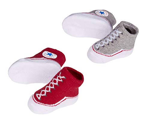 Image of Converse Baby Booties Set for Infant Boys and Girls (0-6 Months)