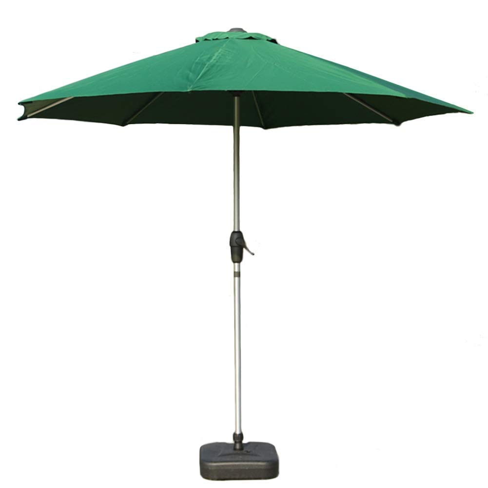 Parasol de patio extérieur en aluminium anti-vent, grand parasol 8 nervures