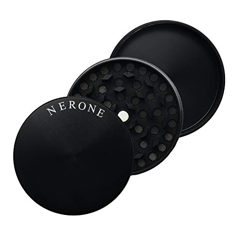 Dichavador/Moedor NERONE 3 partes metal preto