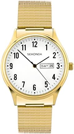 Sekonda Easy Reader Ladies 36mm Quartz Watch in White with Analogue Day/Date Display, and Stainless Steel Strap
