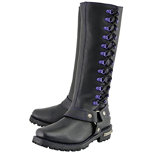 Image of Milwaukee Leather Women's Premium Leather Motorcycle Harness Boots Collection MBL - 8