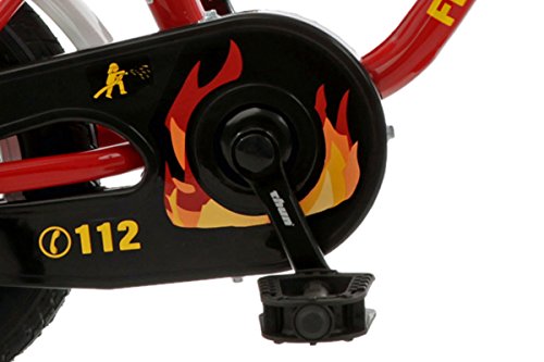 Bachtenkirch Kinderfahrrad 12,5'' Feuerwehr rot-gelb – Bild 3
