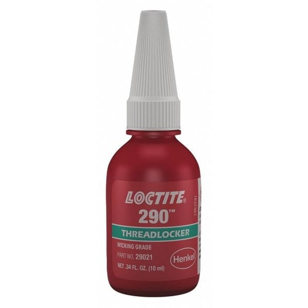 Loctite Green 290 Medium High-Strength Threadlocker, 300 Degree F Maximum