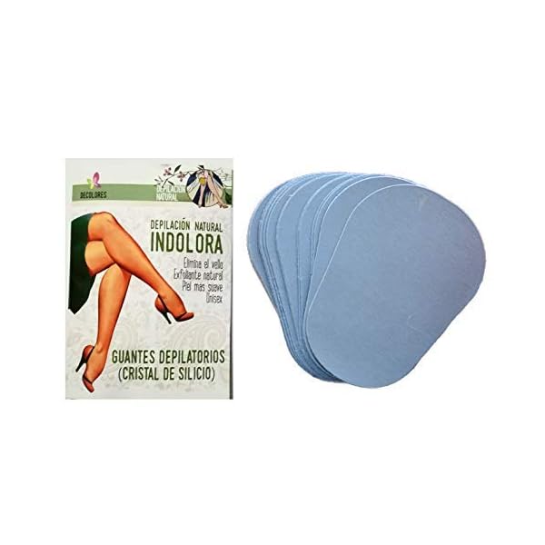 41PootGbmoL. SS600 - Decolores | Pack de 15 Recambios de Manopla Depilatoria de Microcristal de Silicio | Depiladora Mujer Sin Dolor y Natural | Depilación Facial y Corporal | Para Pieles Normales y Sensibles | Vegano