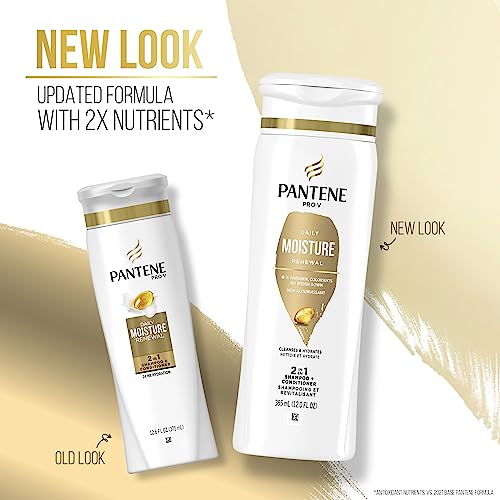 Pantene Pro-V Daily Moisture Renewal 2 In 1 Shampoo + Conditioner, 12 Oz #TOP2