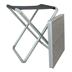 Euro Trail Campus Stool with Plate Grey