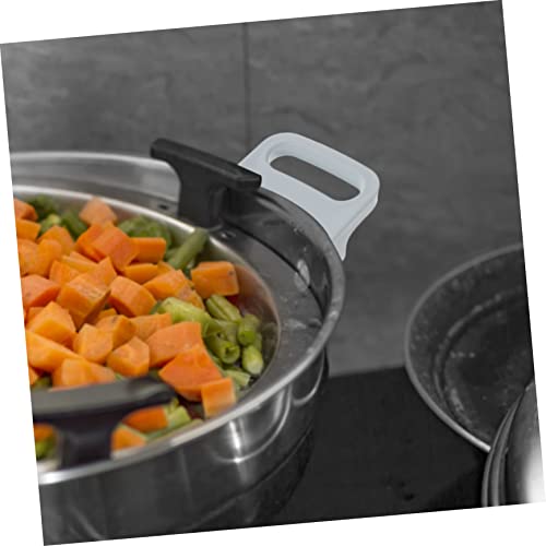 Repuesto de mango aislado Mobestech para olla a presión, con recubrimiento antiadherente, agarre resistente para accesorios de ollas al vapor miniatura 7
