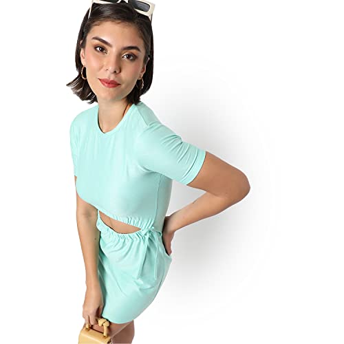 Image of PINACOLADA Women's Stylish Dress Regular Fit for Casual Wear | One Piece Dress Crafted with Comfort Fit and Modern Clothing for Everyday Wear for Ladies
