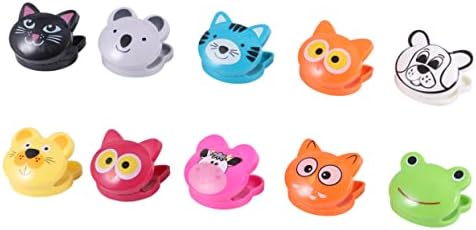 10 Pcs Snack Sealing Clip Snack Sealer Pouch Sealing Suplies Bag Clips for Chips Food Storage Clips Bag Sealing Clips Pouch Clip Sealer Chip Sealer Cartoon Memorandum