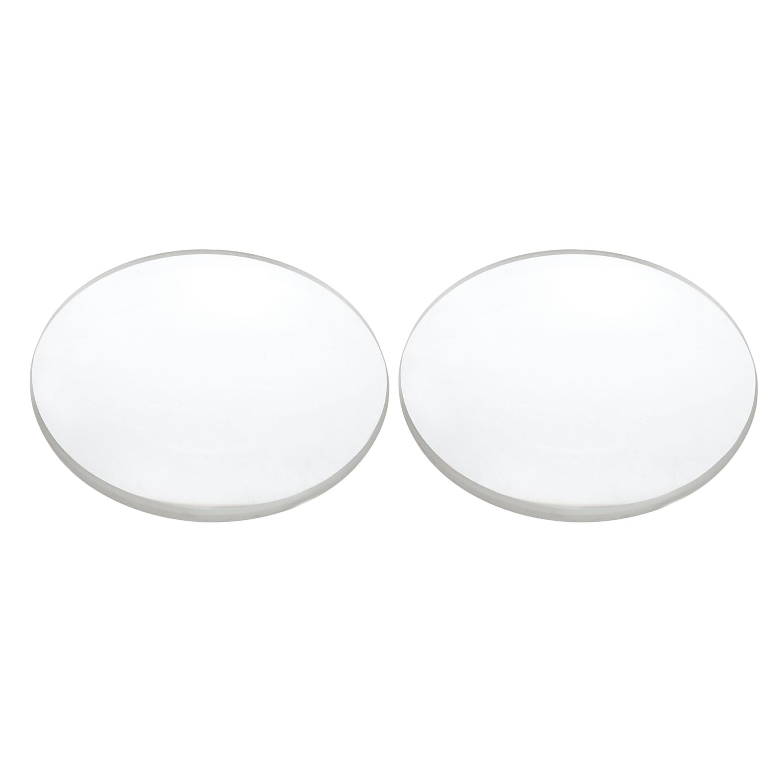 PATIKIL Concave Lens, 120mm Focal Length 50mm (2") Diameter Round Glass Magnifying Telescope Lens Trial Set Ground Edge for Lab Physics Class Optics Scientific Experiments, White, 2Pcs