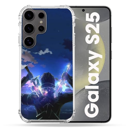 Coque Samsung S25 antichoc SAO Sword Art Online pour éviter les bris d'écran Manga