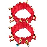 Yardwe Bauchtanz Armband mit Kleinen Glocken Leichtes und Komfortables Dance Wrist Cuff Rotes für Bauchtänzerinnen und Stilvolles Tanzaccessoire für Shows und Partys
