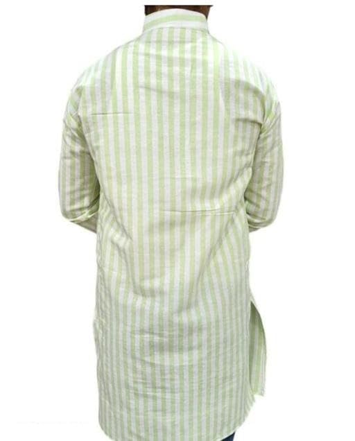 Image of Men Kurta Long Sleeve Regular Fit Classic Ethnic for Casual Festive and Function Occasions