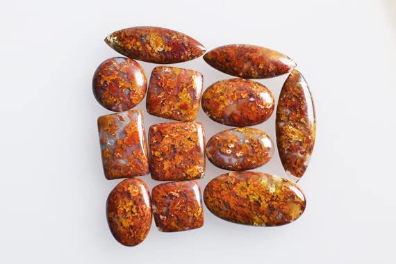 Cabochons en agate naturelle Apple Valley pour création de bijoux