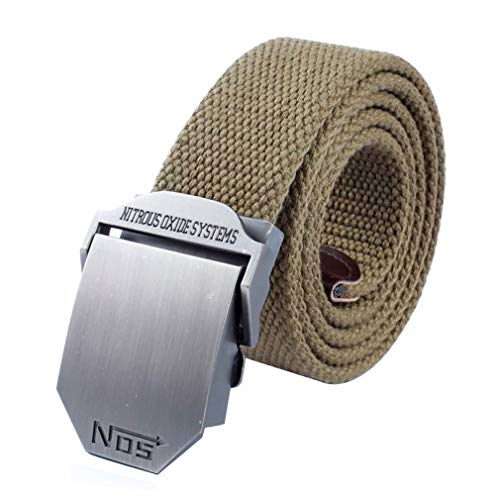 LKMY Unisex Tactical Belt Casual Canvas Belt Outdoor Alloy Automatic Buckle Men Belt,Jeans Strap Casual Clothes