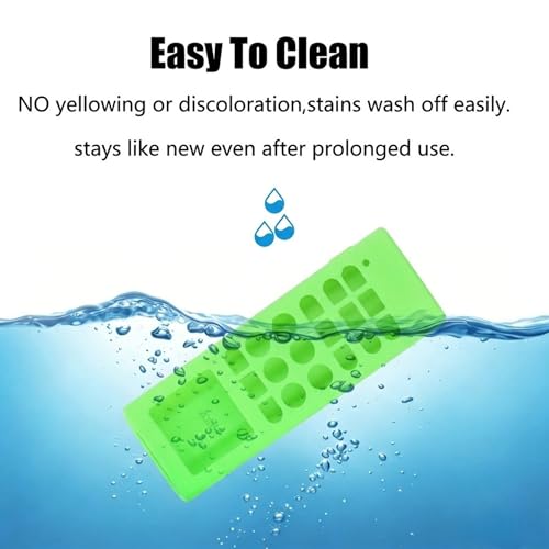 Image of Silicone Cover Compatible with LG Split /Window Inverter Air Conditioner Remote Control, Shockproof, Stylish, Easy to find in Darkness - Glow in Dark Green-1