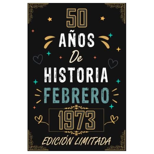 CUADERNO, 50 AÑOS DE HISTORIA FEBRERO 1973 EDICIÓN LIMITADA: Regalo de 50 cumpleaños para mujeres y hombres, ideas de 50 cumpleaños... un ... regalo de 50 cumpleaños para él/ella.
