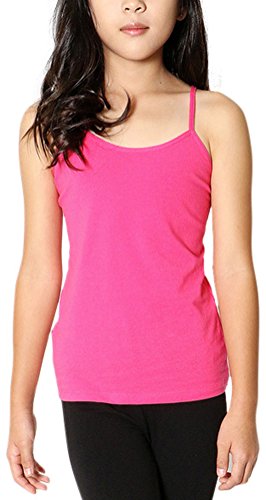 Image of ToBeInStyle Girls' Classic Knit Spaghetti Strap Cami
