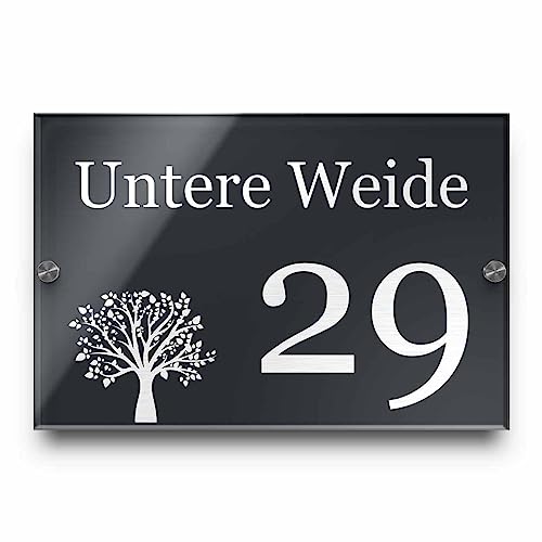 Edles Namensschild | Türschild mit Gravur mit über 80 Motiven...