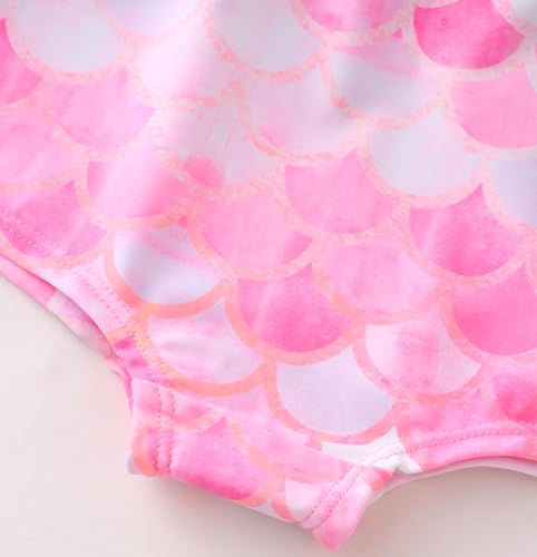 Image of Girls One Piece Unicorn Swimsuit Mermaid Swimwear Rainbow Bathing Suit