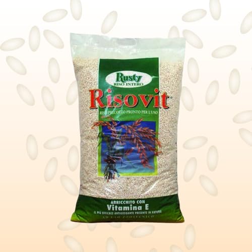 RUSTY RisoVit 1 kg arroz soplado, adecuado para la alimentación diaria de los animales domésticos