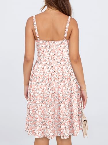 Image of YIOYOLA Womens Summer Mini Corset Casual Dresses Spaghetti Straps Lace Up Vacation Beach Sundress with Pockets 2026