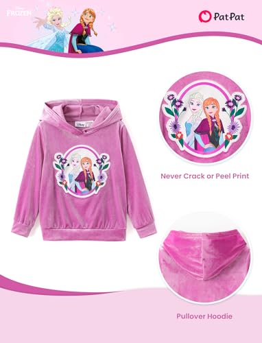 Image of Disney Frozen Princess Minnie Stitch Girl Clothes Long Sleeve Knot Front Sweatshirt Flare Pants Fall 2 Piece Outfit 2-9Y