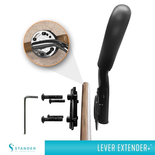 Stander Recliner Lever Extender Plus, Oversized Padded Grip Handle for Recliner Chairs, Extension Handle with Ergonomic Curve Grab Bar for Seniors and Elderly, Compatible with Wooden Recliner Handles by Stander - Used condition - Image 6