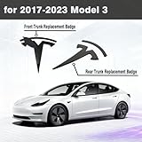 Photo of the Car Original Logo 3D Badge Metal Replacement Sticker for Tesla Model 3