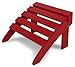 POLYWOOD OT53SR Classic Folding Ottoman, Sunset Red