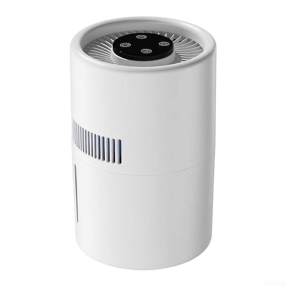 Umidificatore Purificatore 4L Silenzioso Anti-Polvere Umidificatore | Filtrazione efficiente, rimuove per polvere e inquinanti, ambiente sano, per casa e ufficio, plastica resistente