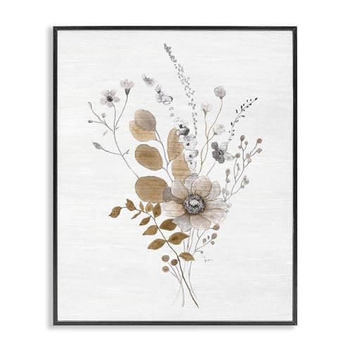 Minimal Wild Florals Botanical, 11 x 14 Inch Framed Giclée Print