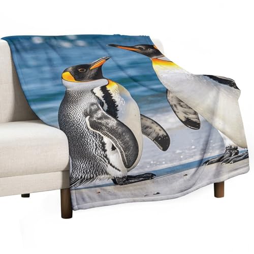 Couverture en flanelle pingouin confortable pour des soirées cocooning - 2