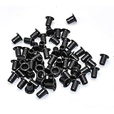 Eyelet Grommets Black 2mm Grommets Copper Eyelet with Washers for Leather Craft Shoes Sewing Bag Making Hardware DIY Accessories 50pcs