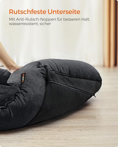Hundebett Feandrea in Leinenoptik für mittelgroße Hunde