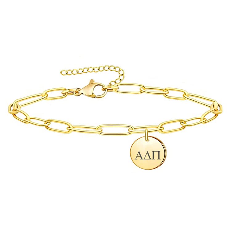 Alpha Delta Pi Bracelet Sorority Paper Clip Bracelet